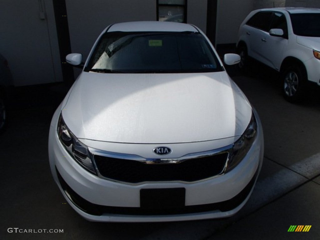 2013 Optima LX - Snow White Pearl / Beige photo #2