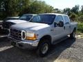 2001 Silver Metallic Ford F250 Super Duty XLT Super Crew 4x4  photo #3