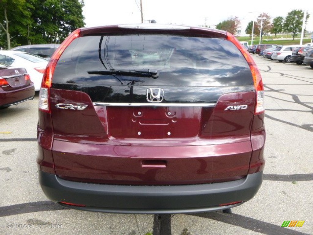 2014 CR-V EX AWD - Basque Red Pearl II / Gray photo #4