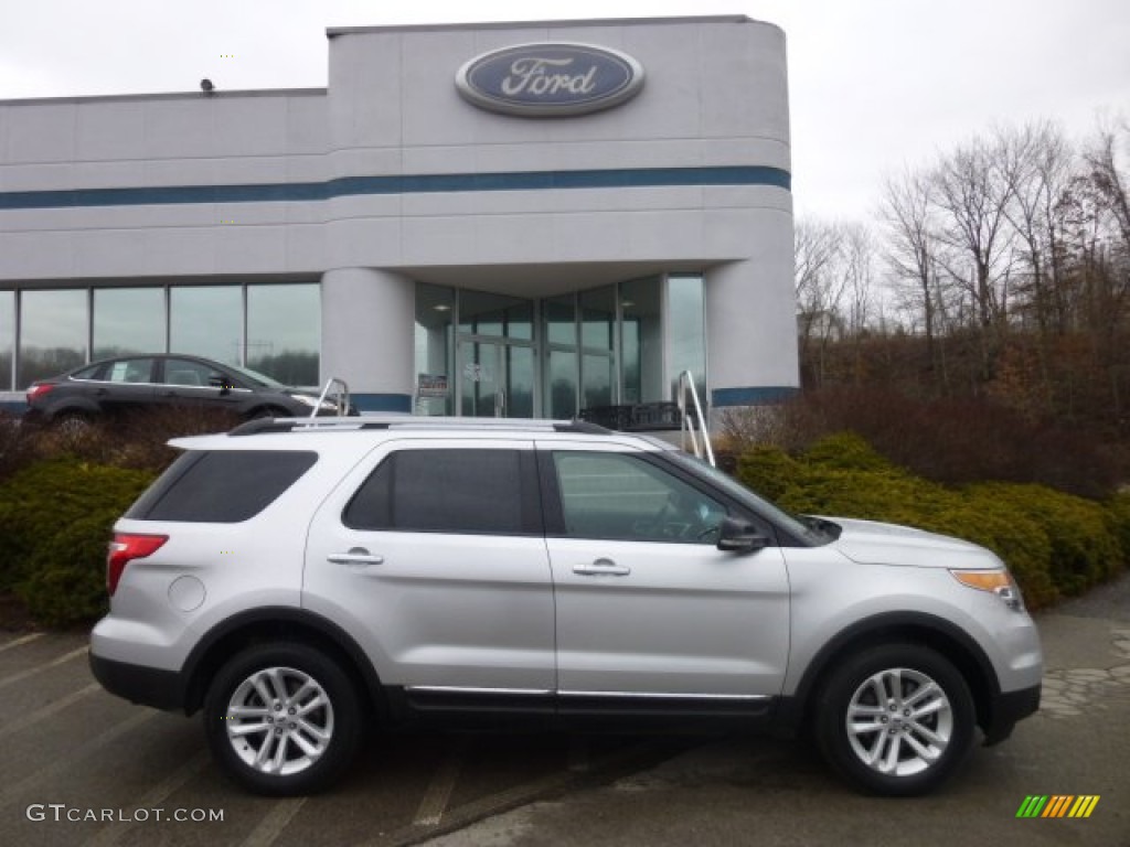 2012 Explorer XLT 4WD - Ingot Silver Metallic / Charcoal Black photo #1
