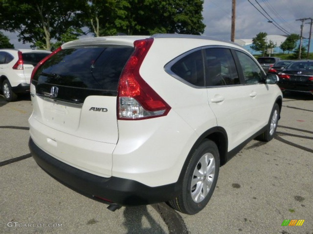 2014 CR-V EX-L AWD - White Diamond Pearl / Beige photo #3