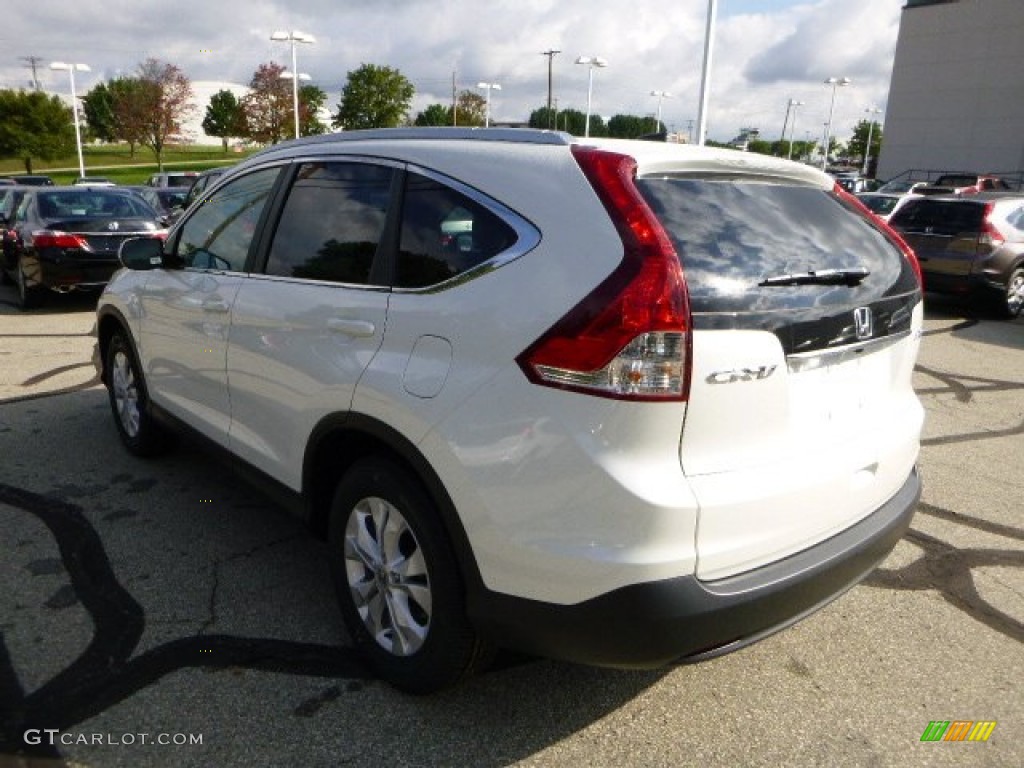 2014 CR-V EX-L AWD - White Diamond Pearl / Beige photo #5