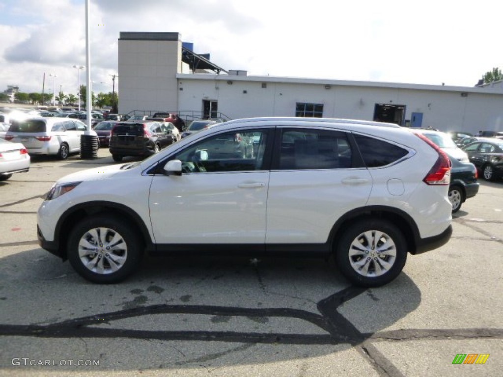 2014 CR-V EX-L AWD - White Diamond Pearl / Beige photo #6