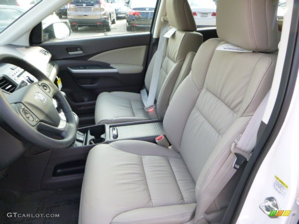 2014 CR-V EX-L AWD - White Diamond Pearl / Beige photo #10