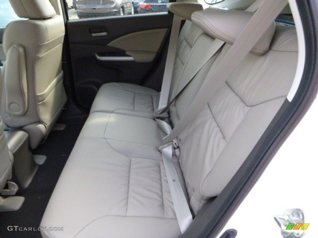 2014 CR-V EX-L AWD - White Diamond Pearl / Beige photo #11