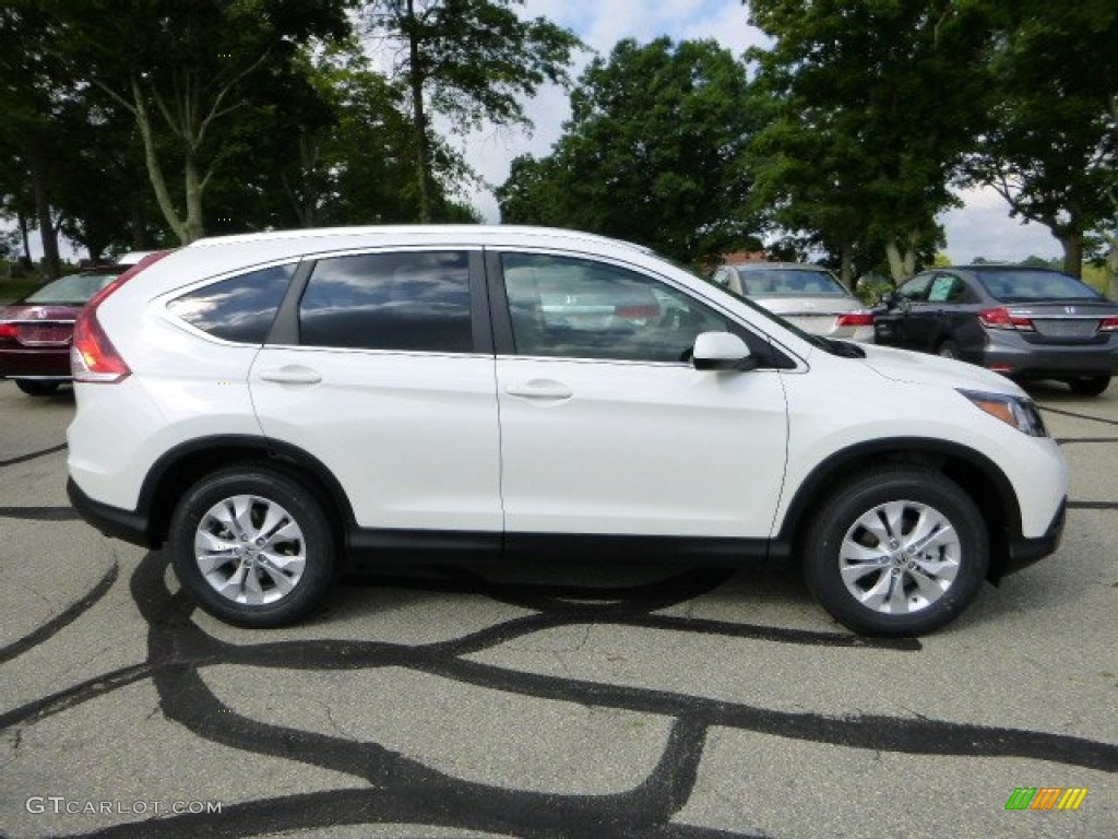 2014 CR-V EX-L AWD - White Diamond Pearl / Beige photo #2