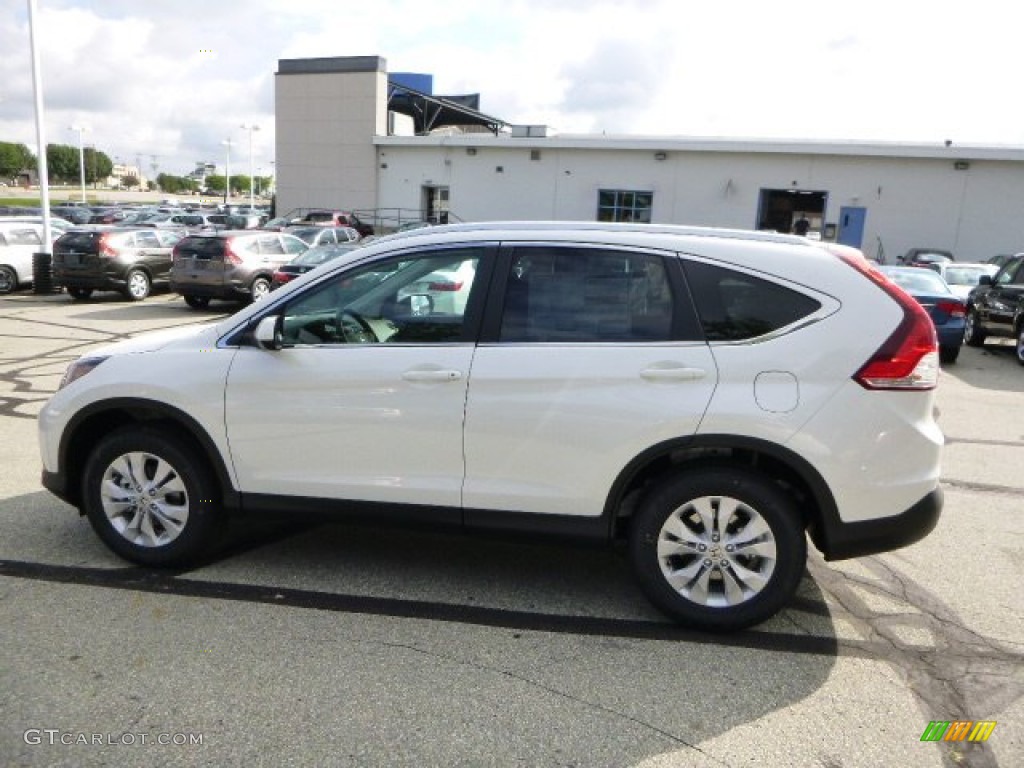 2014 CR-V EX-L AWD - White Diamond Pearl / Beige photo #6