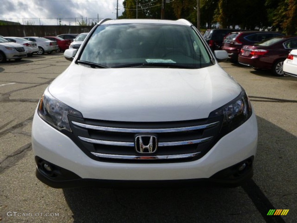 2014 CR-V EX-L AWD - White Diamond Pearl / Beige photo #8