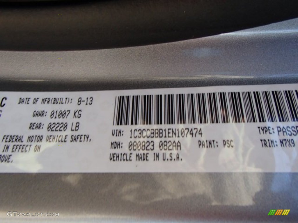 2014 200 Color Code PSC for Billet Silver Metallic Photo #85345737