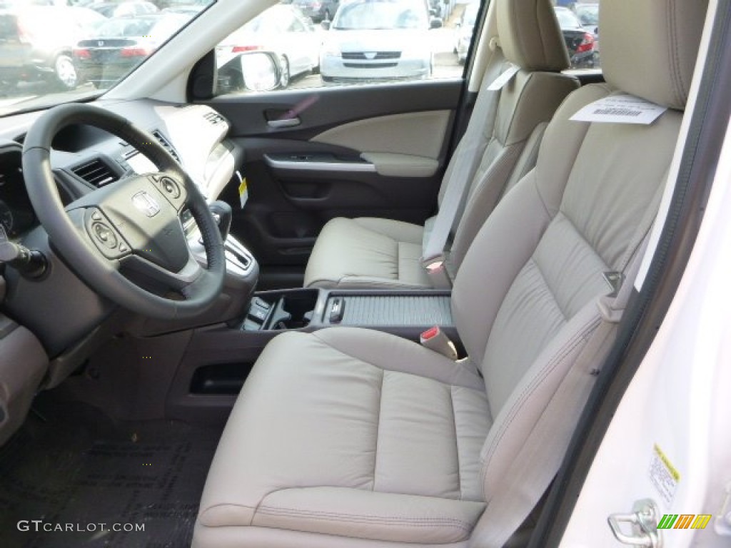 2014 CR-V EX-L AWD - White Diamond Pearl / Beige photo #10