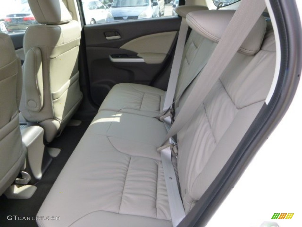 2014 CR-V EX-L AWD - White Diamond Pearl / Beige photo #11