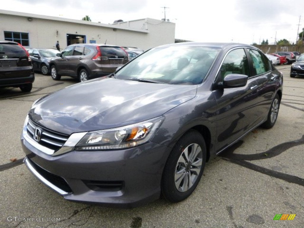 2014 Accord LX Sedan - Modern Steel Metallic / Gray photo #7
