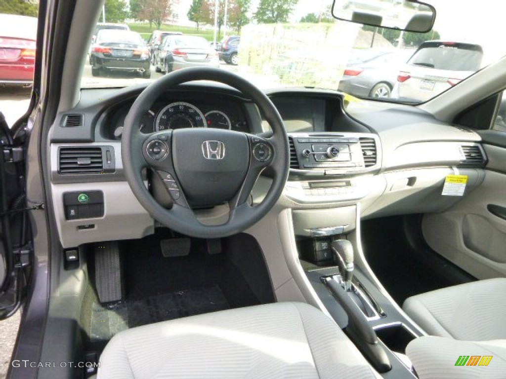 2014 Honda Accord LX Sedan Gray Dashboard Photo #85346579