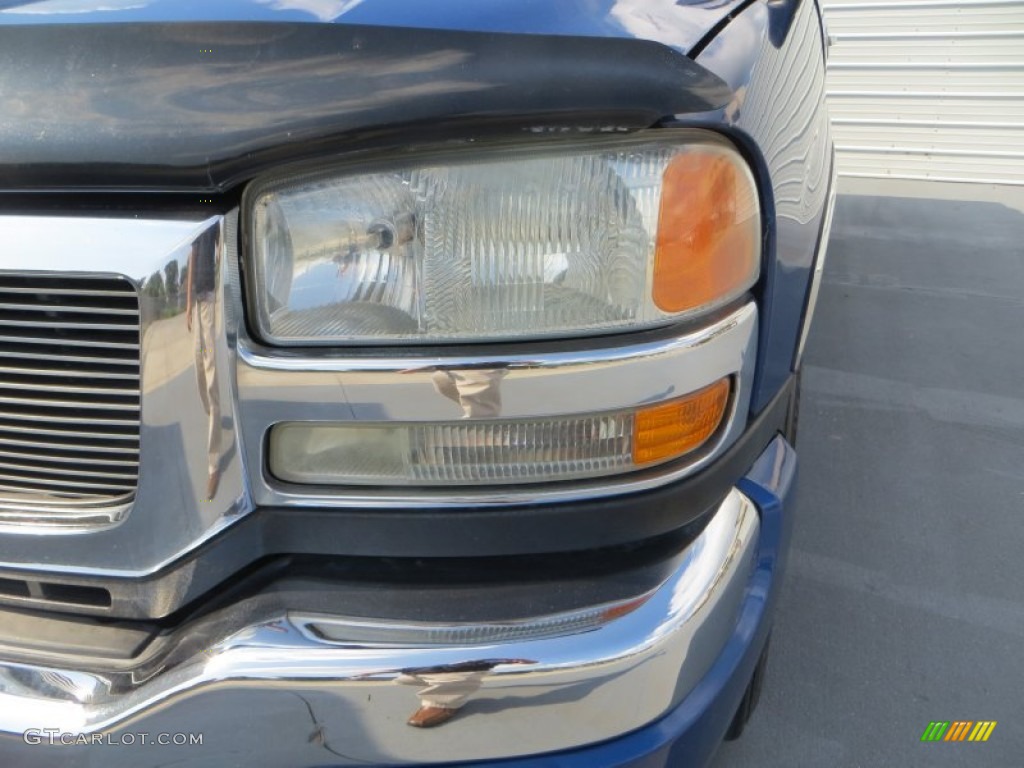 2004 Sierra 2500HD SLT Crew Cab - Marine Blue Metallic / Dark Pewter photo #9