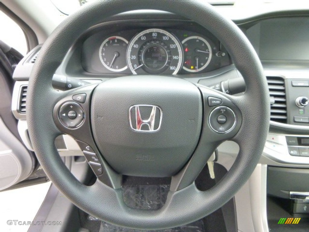 2014 Accord LX Sedan - Modern Steel Metallic / Gray photo #17