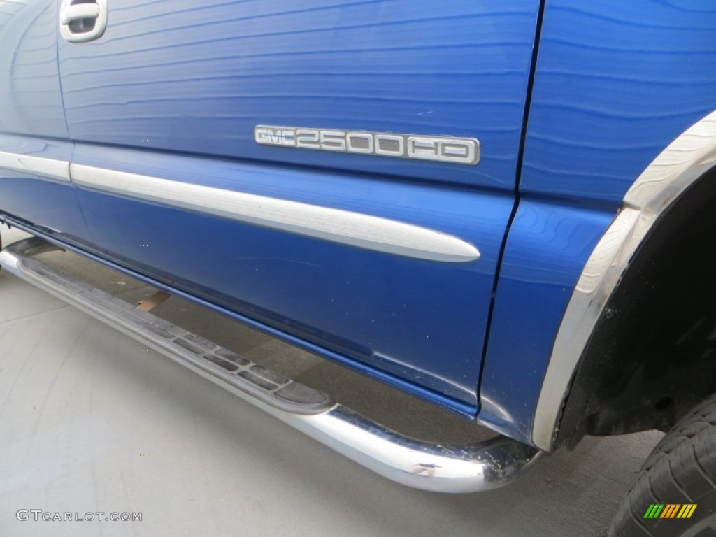 2004 Sierra 2500HD SLT Crew Cab - Marine Blue Metallic / Dark Pewter photo #16