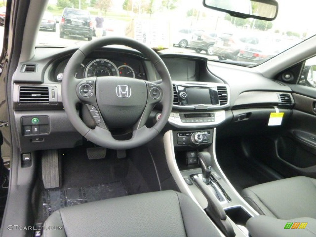 Black Interior 2014 Honda Accord EX-L V6 Sedan Photo #85346849