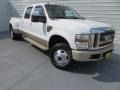 2008 Oxford White Ford F350 Super Duty King Ranch Crew Cab 4x4 Dually  photo #3