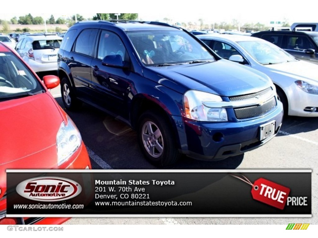 2008 Equinox LT AWD - Navy Blue Metallic / Light Gray photo #1