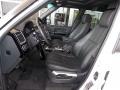 2010 Land Rover Range Rover Jet Black/Ivory White Interior Front Seat Photo
