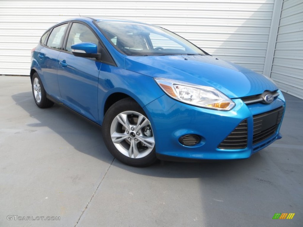 Blue Candy 2014 Ford Focus SE Hatchback Exterior Photo #85348529