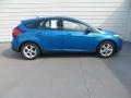 2014 Blue Candy Ford Focus SE Hatchback  photo #3