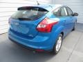 2014 Blue Candy Ford Focus SE Hatchback  photo #4