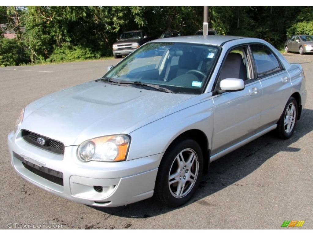 Platinum Silver Metallic 2004 Subaru Impreza 2.5 RS Sedan Exterior Photo #85349792