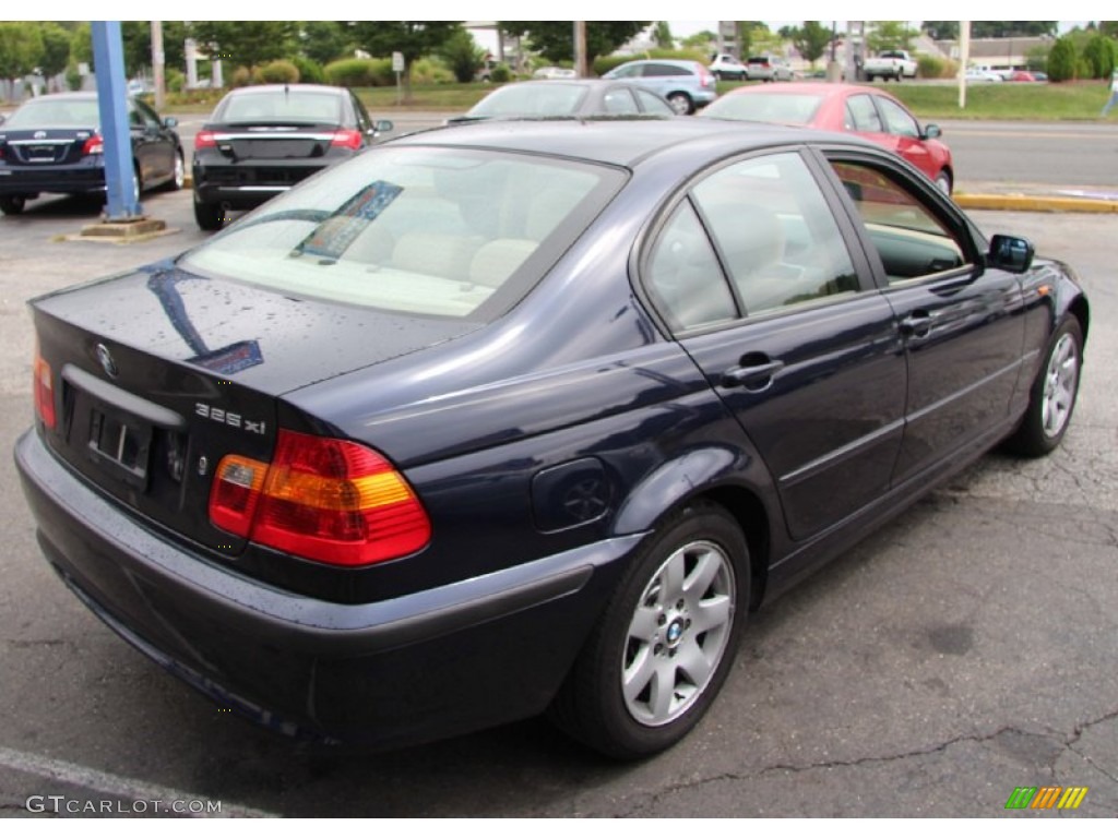 2003 3 Series 325xi Sedan - Orient Blue Metallic / Sand photo #6