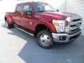 Ruby Red Metallic - F350 Super Duty Lariat Crew Cab 4x4 Dually Photo No. 2
