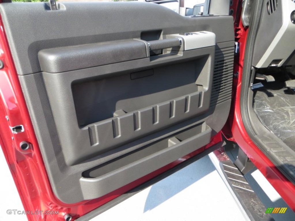 2014 F350 Super Duty Lariat Crew Cab 4x4 Dually - Ruby Red Metallic / Black photo #27