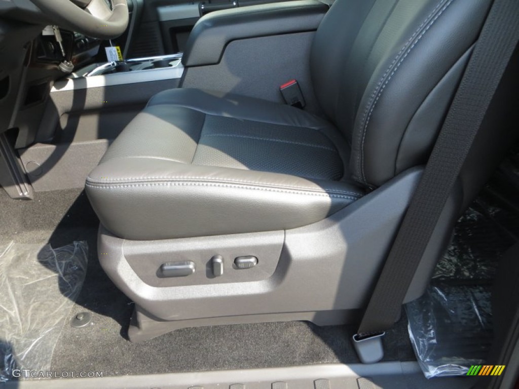 2014 F350 Super Duty Lariat Crew Cab 4x4 Dually - Ruby Red Metallic / Black photo #30