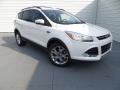 2013 White Platinum Metallic Tri-Coat Ford Escape SEL 2.0L EcoBoost  photo #2