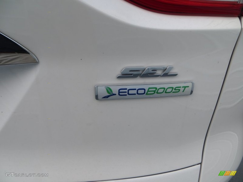 2013 Escape SEL 2.0L EcoBoost - White Platinum Metallic Tri-Coat / Charcoal Black photo #15