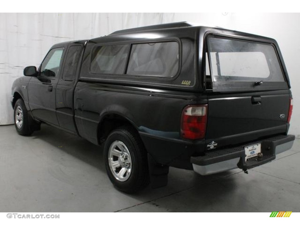 2001 Ranger XLT SuperCab - Black Clearcoat / Dark Graphite photo #10