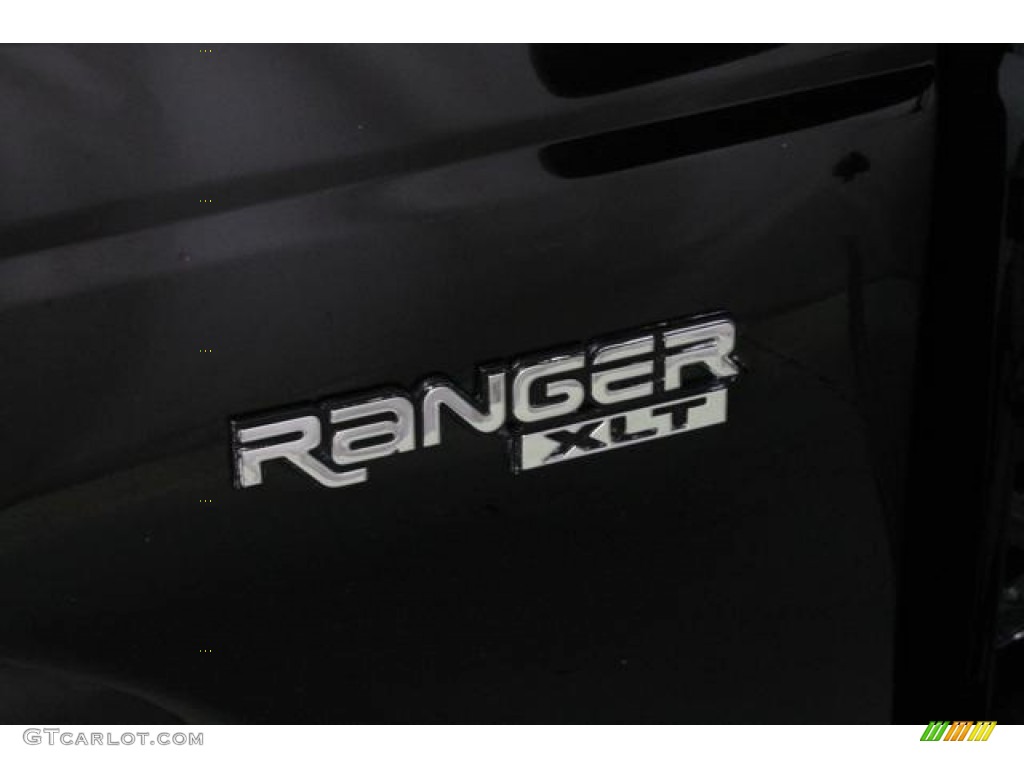2001 Ranger XLT SuperCab - Black Clearcoat / Dark Graphite photo #15