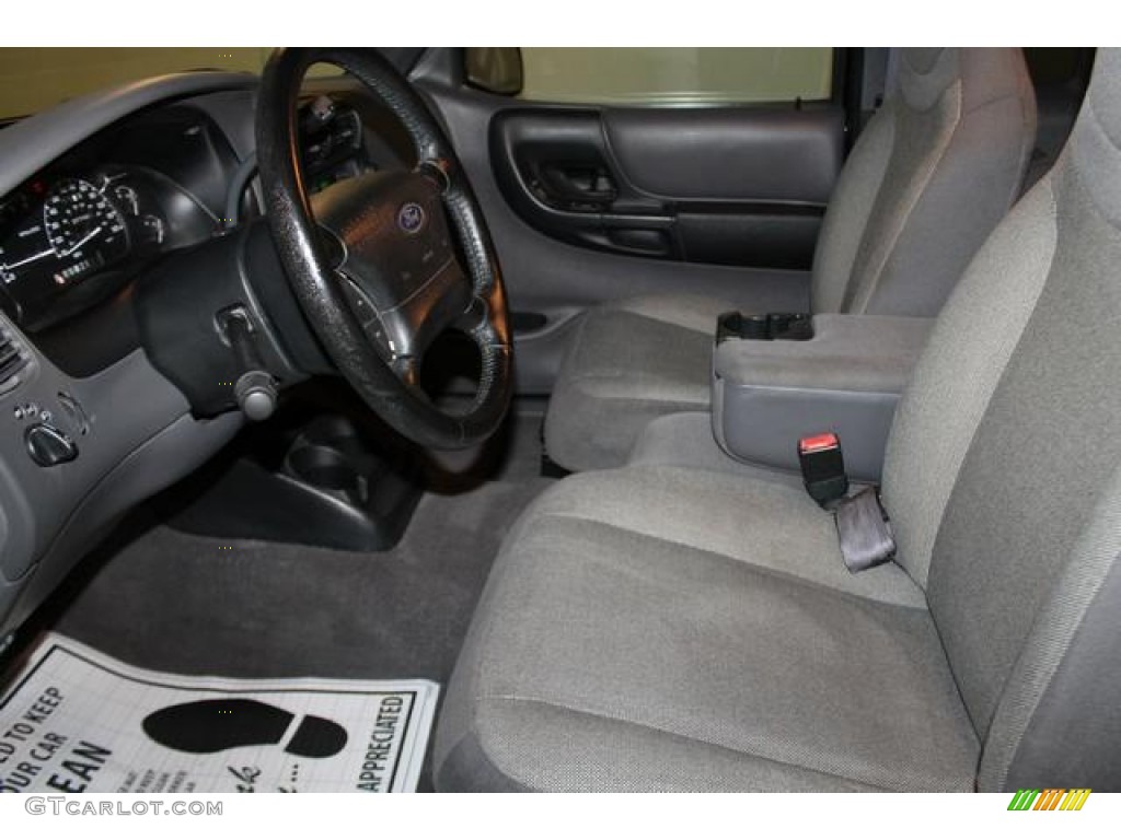 2001 Ranger XLT SuperCab - Black Clearcoat / Dark Graphite photo #20
