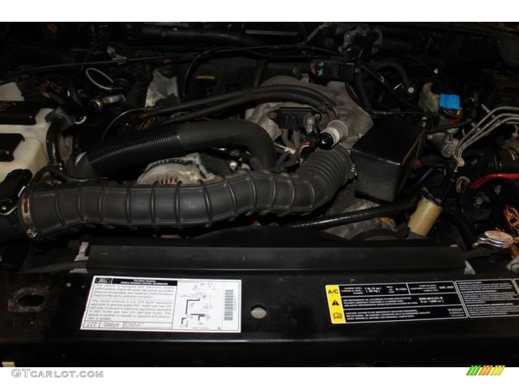 2001 Ranger XLT SuperCab - Black Clearcoat / Dark Graphite photo #43