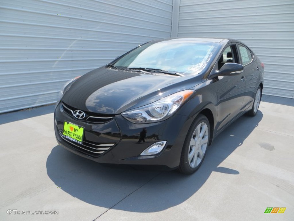 2013 Elantra Limited - Black / Black photo #9