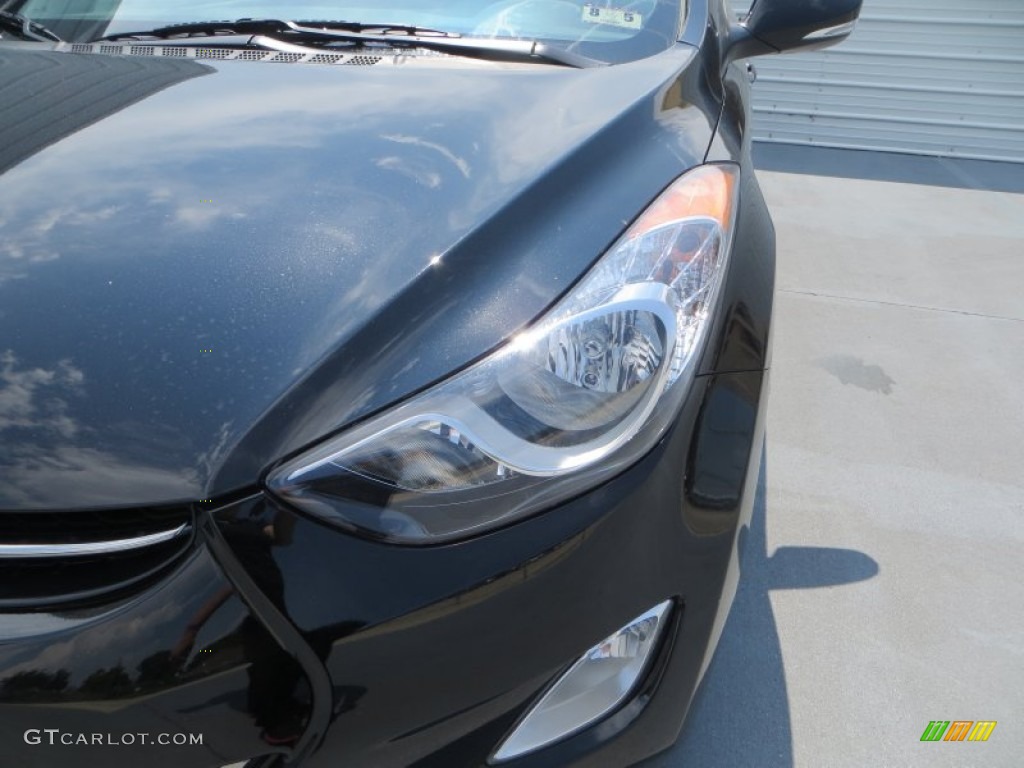 2013 Elantra Limited - Black / Black photo #11