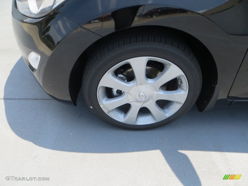 2013 Elantra Limited - Black / Black photo #13