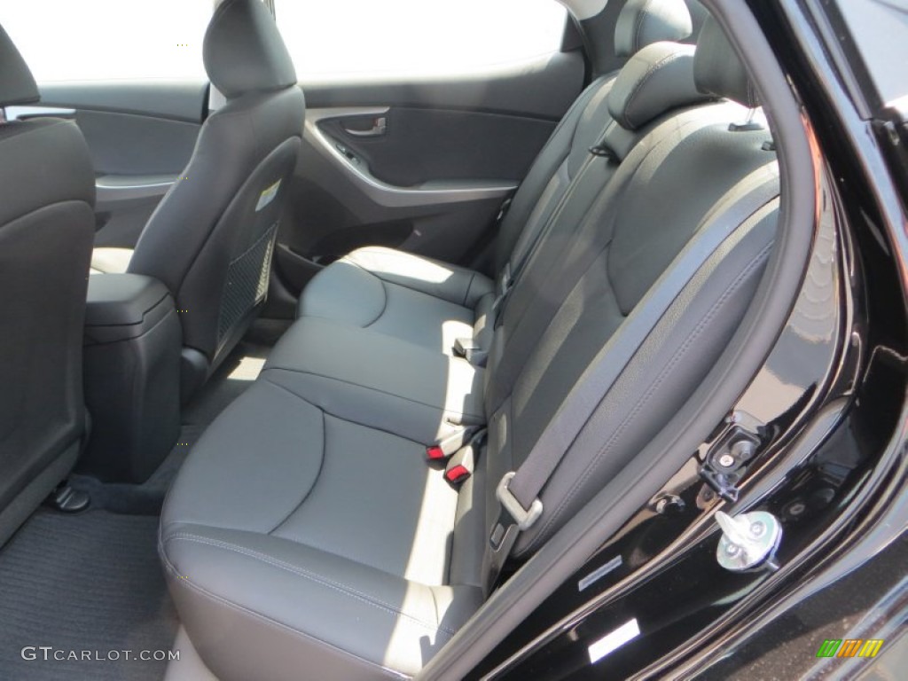 2013 Elantra Limited - Black / Black photo #19