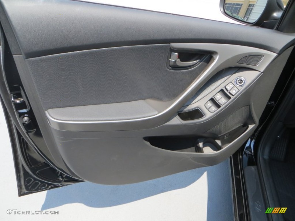 2013 Elantra Limited - Black / Black photo #20
