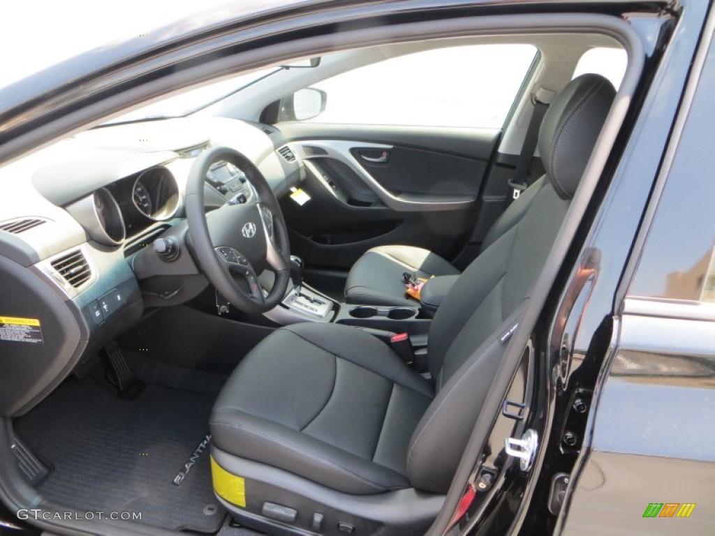 2013 Elantra Limited - Black / Black photo #21