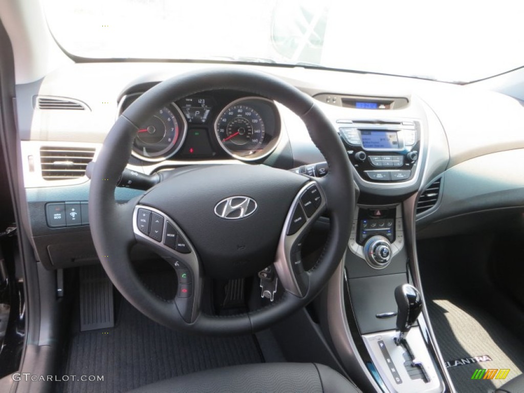 2013 Elantra Limited - Black / Black photo #23