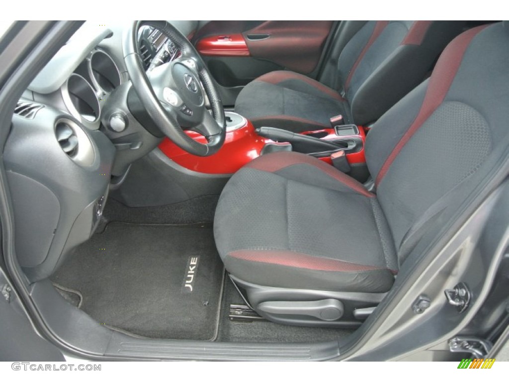 Black/Red w/Red Trim Interior 2011 Nissan Juke SV AWD Photo #85352255