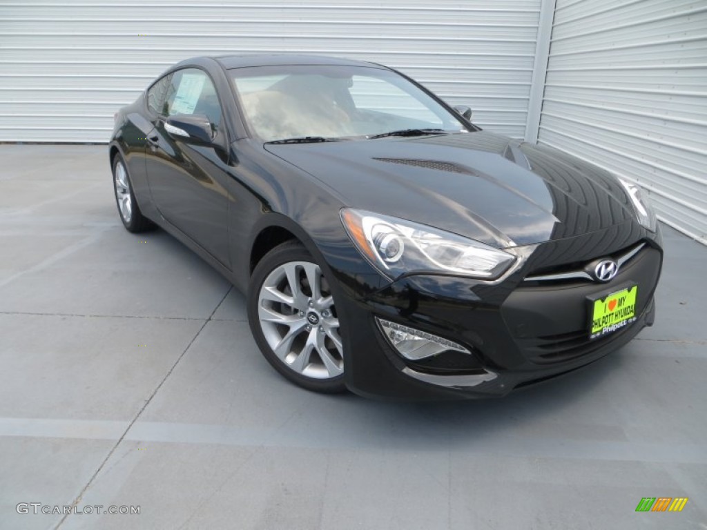 2013 Genesis Coupe 3.8 Grand Touring - Black Noir Pearl / Tan Leather photo #1