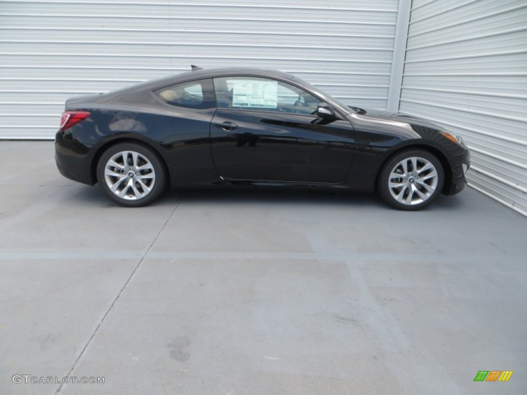 2013 Genesis Coupe 3.8 Grand Touring - Black Noir Pearl / Tan Leather photo #3