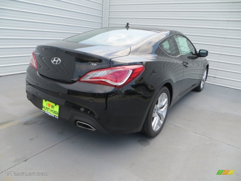 2013 Genesis Coupe 3.8 Grand Touring - Black Noir Pearl / Tan Leather photo #4
