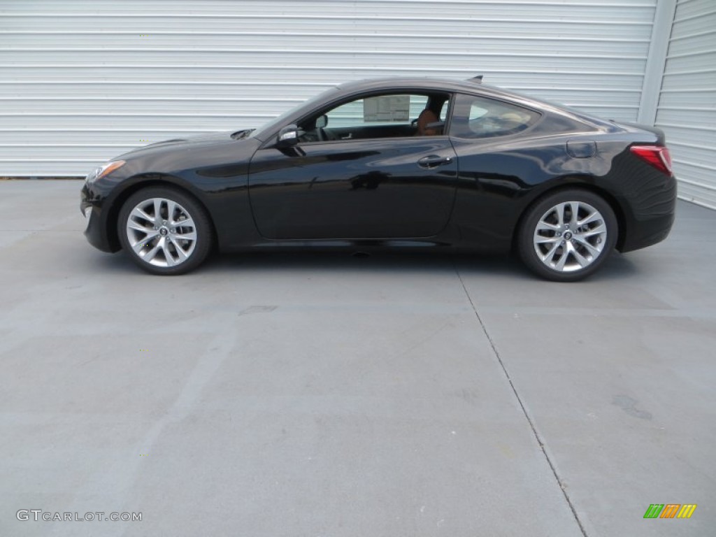 2013 Genesis Coupe 3.8 Grand Touring - Black Noir Pearl / Tan Leather photo #9
